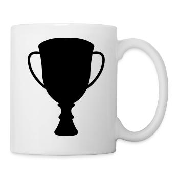 pokal - Tasse - Weiß - Rechts