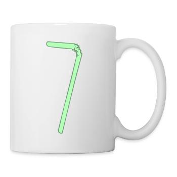 Strohhalm - Geschenkidee - Tasse - Weiß - Rechts