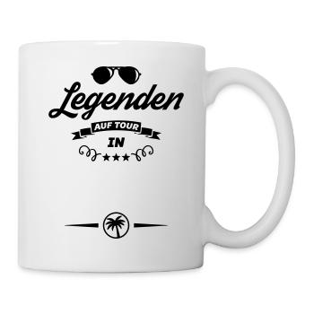 vorlage legenden tour - Tasse - Weiß - Rechts
