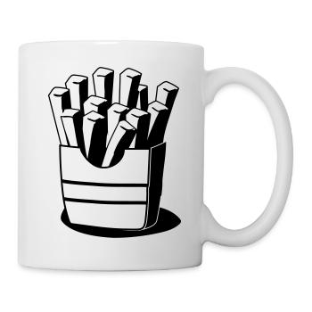 Fast-Food-Französisch frites - Mug blanc - blanc - Droite