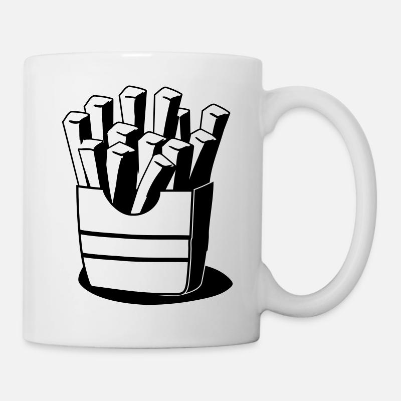 Fast-Food-Französisch frites - Mug blanc - blanc
