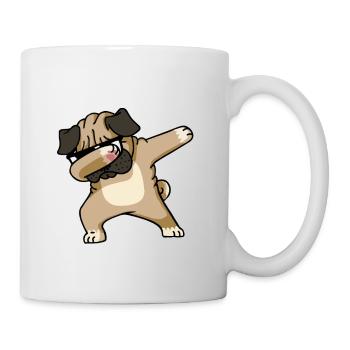 Dab dog dance - Mug blanc - blanc - Droite