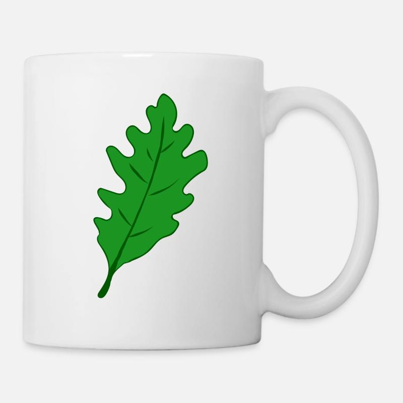 Eiche - Eichenblatt - Tasse - Weiß