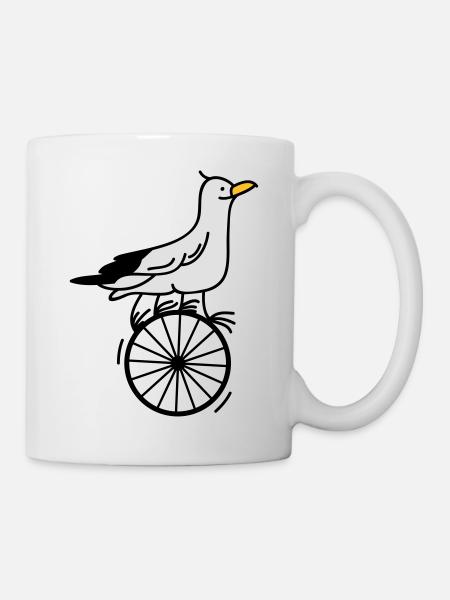 gifted gull - Mug blanc - blanc