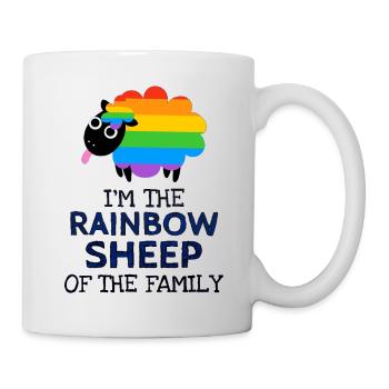 Regenbogen - Tasse - Weiß - Rechts