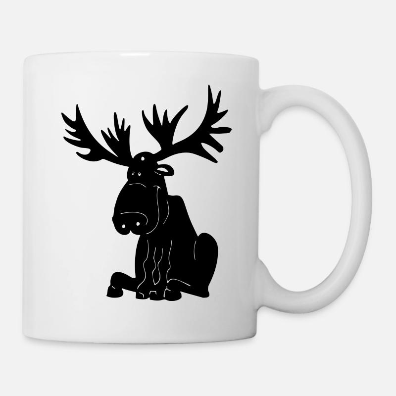 Elch - Tasse - Weiß