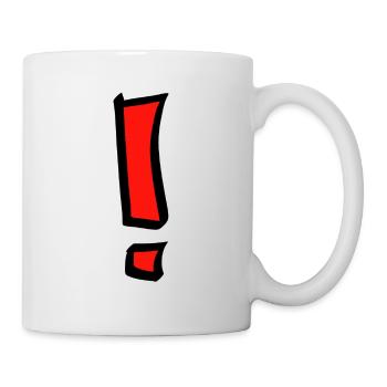 Points d’exclamation - Mug blanc - blanc - Droite