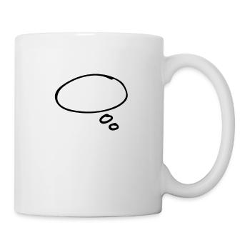Bulle de pensée - Mug blanc - blanc - Droite