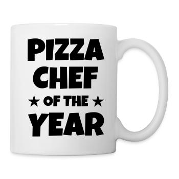 Pizza / pizzaiolo / Italien / Burger - Tasse - Weiß - Rechts