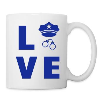 Police Officer Policeman Cop Policier Polizei - Mug - white - Right