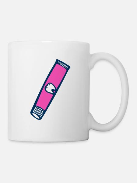 Zahnpasta - Tasse - Weiß