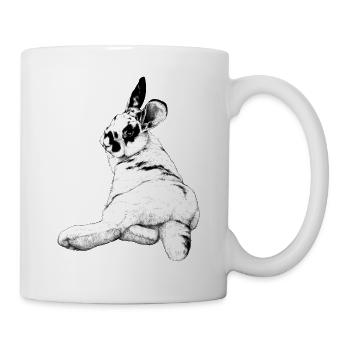 mignon lapin - Mug blanc - blanc - Droite