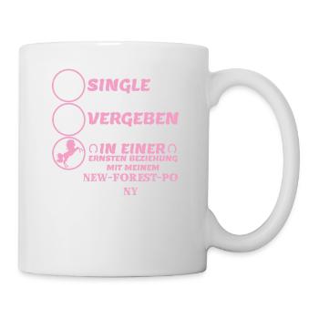 Beziehung New Forest Pony - Tasse - Weiß - Rechts