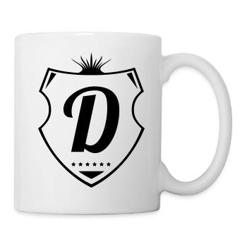 d letter - Tasse - Weiß - Rechts