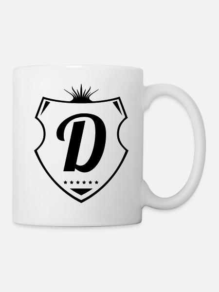 d letter - Tasse - Weiß