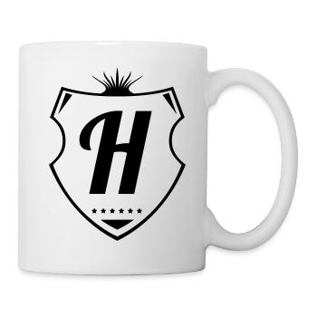 h letter - Tasse - Weiß - Rechts