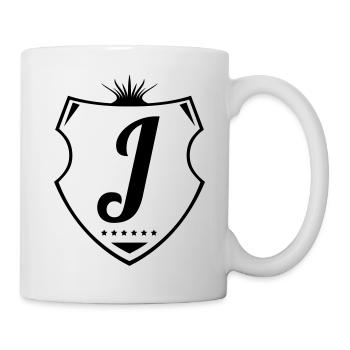 j letter - Tasse - Weiß - Rechts