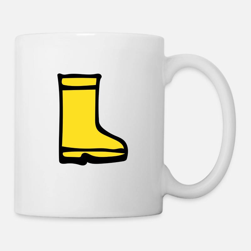 Stiefel - Tasse - Weiß