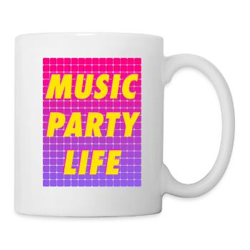 MUSIC PARTY LIFE - Mug - white - Right