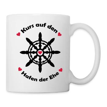 kurs_auf_den_hafen_der_ehe_002 - Tasse - Weiß - Rechts