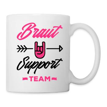 braut support team - Tasse - Weiß - Rechts