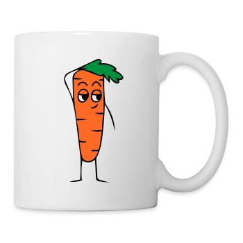 Motif légume carotte - Mug blanc - blanc - Droite