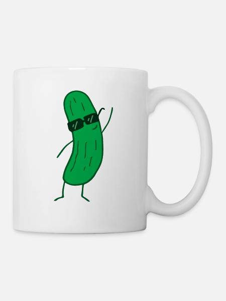 Gurke - Tasse - Weiß