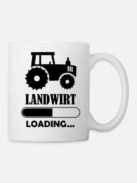 landwirt_loading_001 - Tasse - Weiß