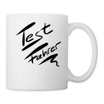 Test Fahrer - Tasse - Weiß - Rechts