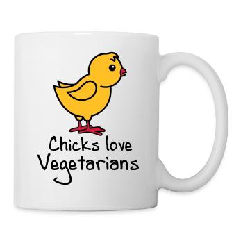 vegetarians - Mug - white - Right