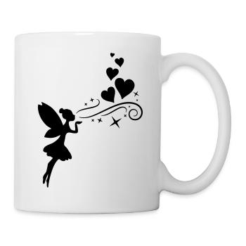 fairy fee hearts - Tasse - Weiß - Rechts