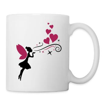 fairy fee hearts - Tasse - Weiß - Rechts