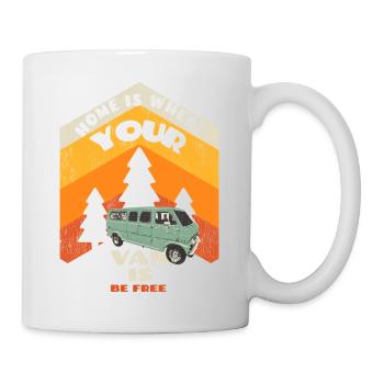 Home is where your van is - Mug blanc - blanc - Droite
