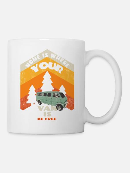Home is where your van is - Mug blanc - blanc