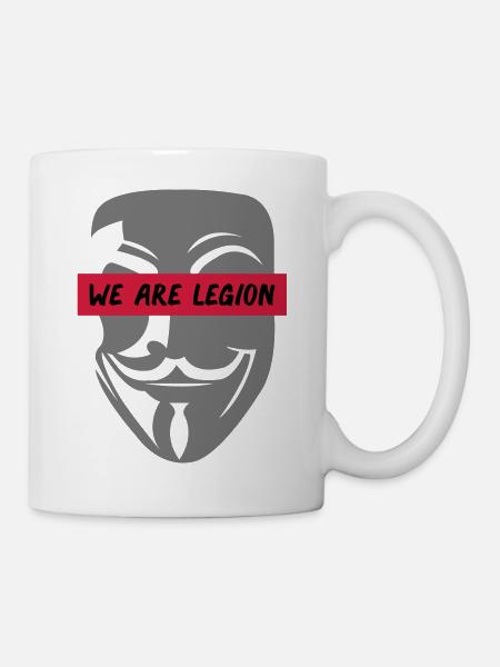 anonymous_we_are_legion_002 - Tasse - Weiß