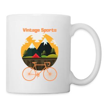 Vintage Sports - Cycling - Cycling - Cyclist - Mug - white - Right