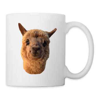 Simona our Smiling Alpaca - Mug - white - Right