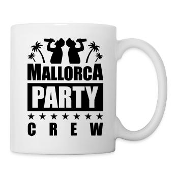 mallorca party crew drinking - Tasse - Weiß - Rechts