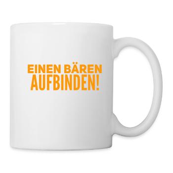 einen Bären aufbinden - Tasse - Weiß - Rechts