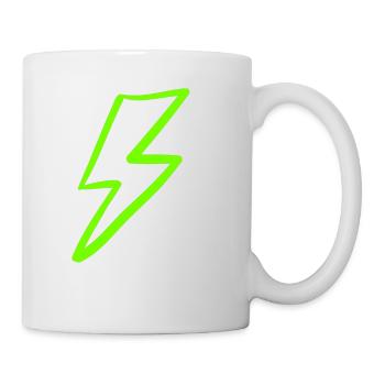 Lightning light electricity storm gift - Mug - white - Right