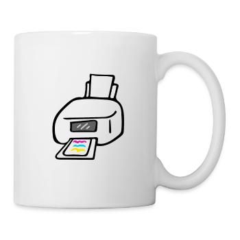 Drucker - Tasse - Weiß - Rechts