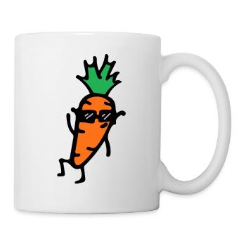 Légumes drôles de carotte - Mug blanc - blanc - Droite