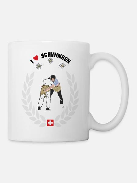 schwinger I love schwingen - Tasse - Weiß