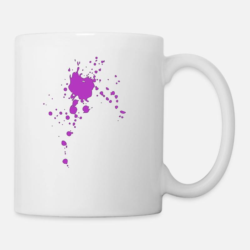 Éclaboussures de peinture - Mug blanc - blanc