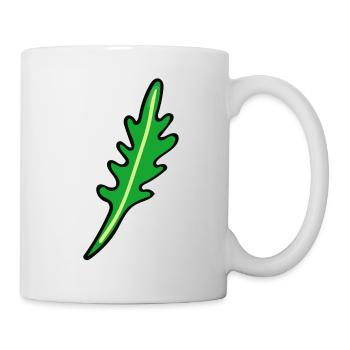 Rucola Pflanze Gemüse - Tasse - Weiß - Rechts