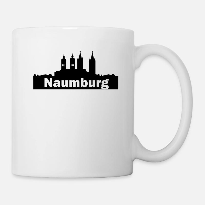 Naumburg + Skyline - Tasse - Weiß