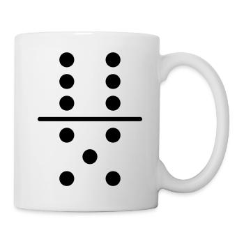 Costume de carnaval en pierre domino - Mug blanc - blanc - Droite