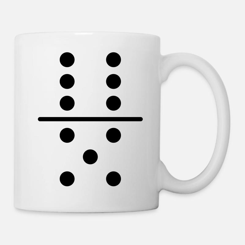 Domino stone carnival costume - Mug - white