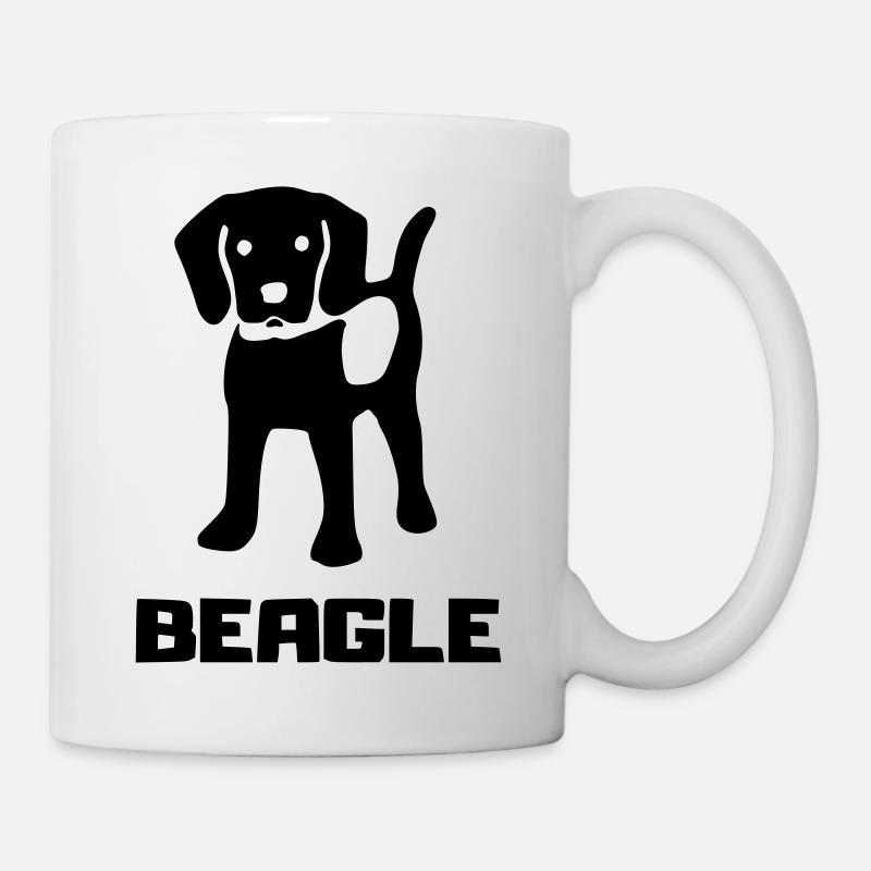 beagle - Tasse - Weiß