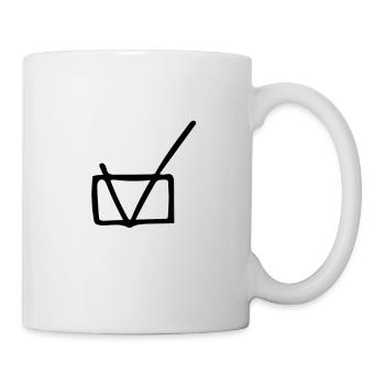 Häkchen - Tasse - Weiß - Rechts